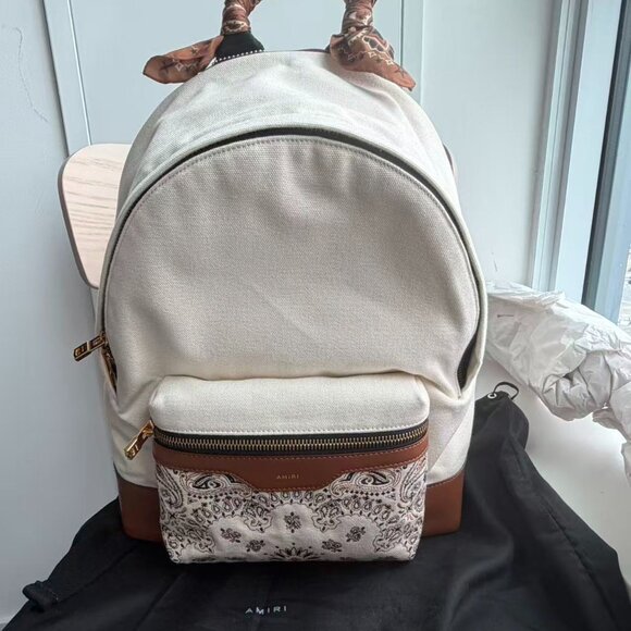Amiri Canvas Bandana Backpack - Picture 1 of 5